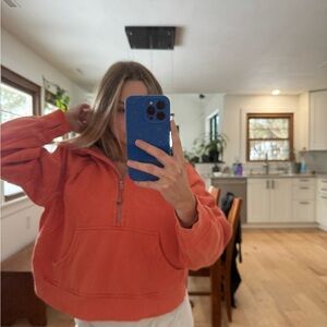 Orange Lululemon Scuba Hoodie